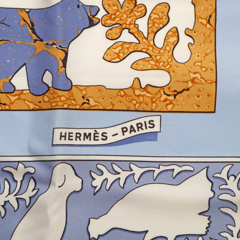 Hermes Hermes Kale 90 Scarf bleu P14637