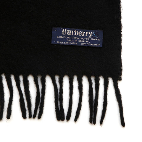バーバリー BURBERRY ロゴ マフラー ブラック P14652