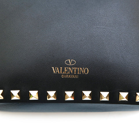 ヴァレンティノ VALENTINO ロックスタッズ ショルダーバッグ レザー ブラック P14663