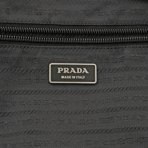 プラダ PRADA ロゴ ナイロン ボストンバッグ ブラック P14665