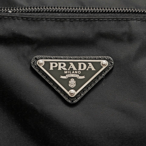 プラダ PRADA ロゴ ナイロン ボストンバッグ ブラック P14665