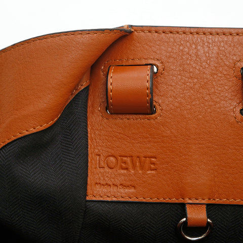 ロエベ LOEWE ハンモック 2way ショルダーバッグ レザー ブラウン P14669