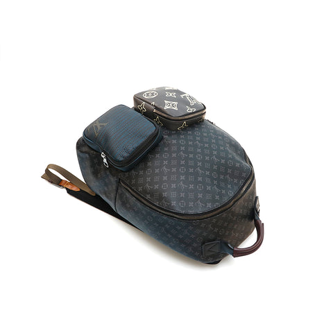 louis vuitton backpack multi pocket Multipocket Ink Watercolor Autres Cuirs infusing a fresh dynamism into the montsouris original shape Louis Vuitton LOUIS VUITTON Monogram