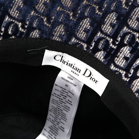 クリスチャンディオール Christian Dior トロッター バケットハット ハット ネイビー P14673