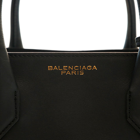 バレンシアガ BALENCIAGA 2WAY ハンド ショルダーバッグ レザー ブラック P14678