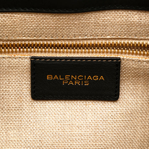 バレンシアガ BALENCIAGA 2WAY ハンド ショルダーバッグ レザー ブラック P14678