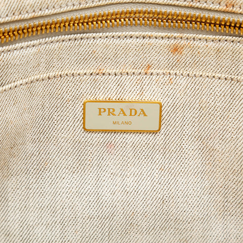 プラダ PRADA カナパ キャンバス 2WAY トート  ハンドバッグ グレー P14685