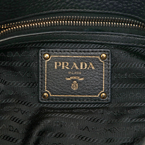 プラダ PRADA 2WAY ショルダー ハンドバッグ レザー ブラック P14690