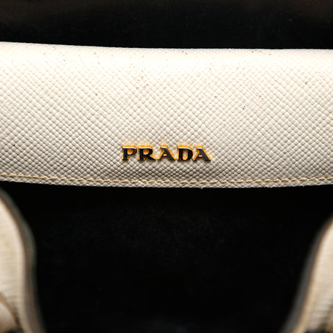 プラダ PRADA サフィアーノ ハンドバッグ レザー ホワイト P14700