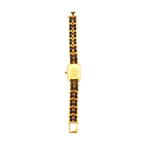 シャネル CHANEL プルミエール L クォーツ 腕時計 ゴールド×ブラック P14710
