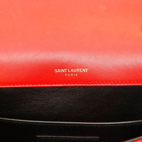 サンローランパリ SAINT LAURENT PARIS YSL ヴィキ チェーン ショルダーバッグ レッド P14711
