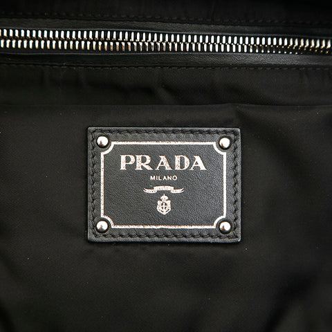 プラダ PRADA テスート レオパード 2way ショルダーバッグ ナイロン カーキ P14731