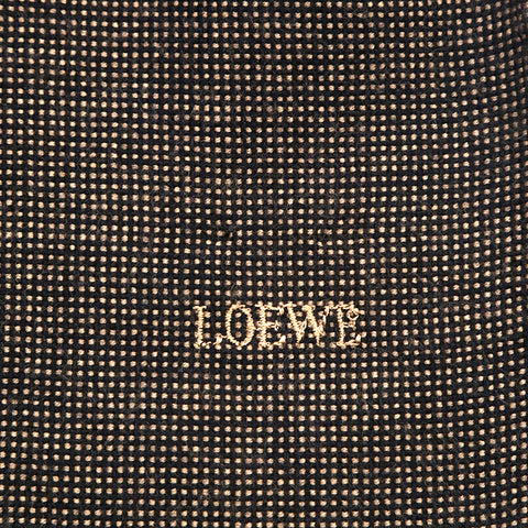 ロエベ LOEWE ロゴ スカーフ グレー P14738