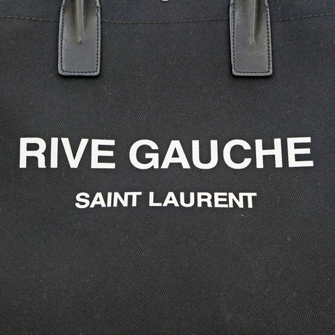 サンローランパリ SAINT LAURENT PARIS リヴゴーシュ キャンバス トートバッグ ブラック P14782