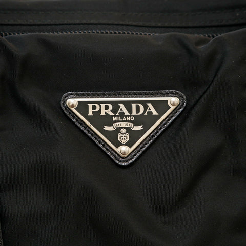 プラダ PRADA トライアングルロゴ ナイロン ビジネス ハンドバッグ ブラック P14847