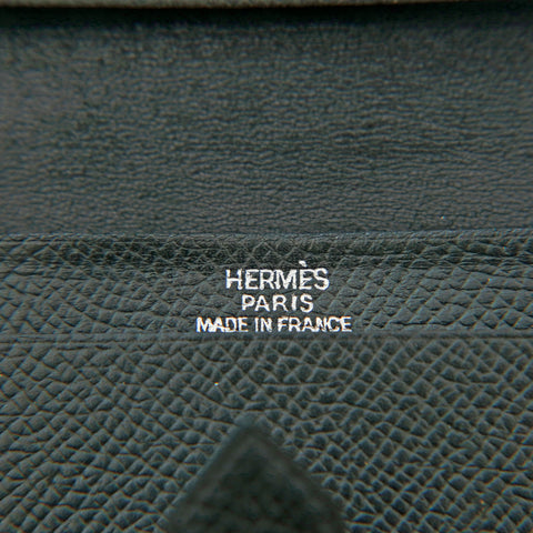 エルメス HERMES ベアン 名刺入れ カードケース □I刻印 2005年 ヴォーエプソン ブラック P14848