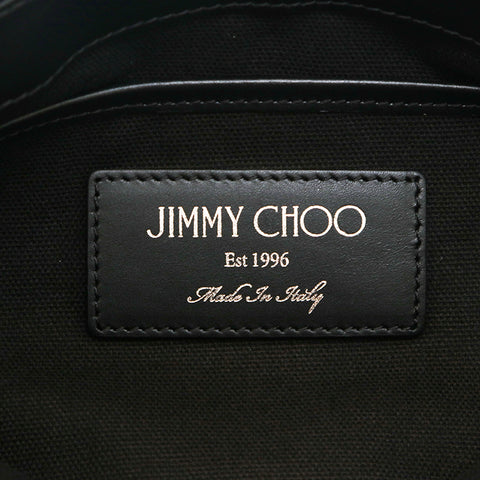 ジミーチュウ JIMMY CHOO スタースタッズ レザー クラッチバッグ シルバー P14899