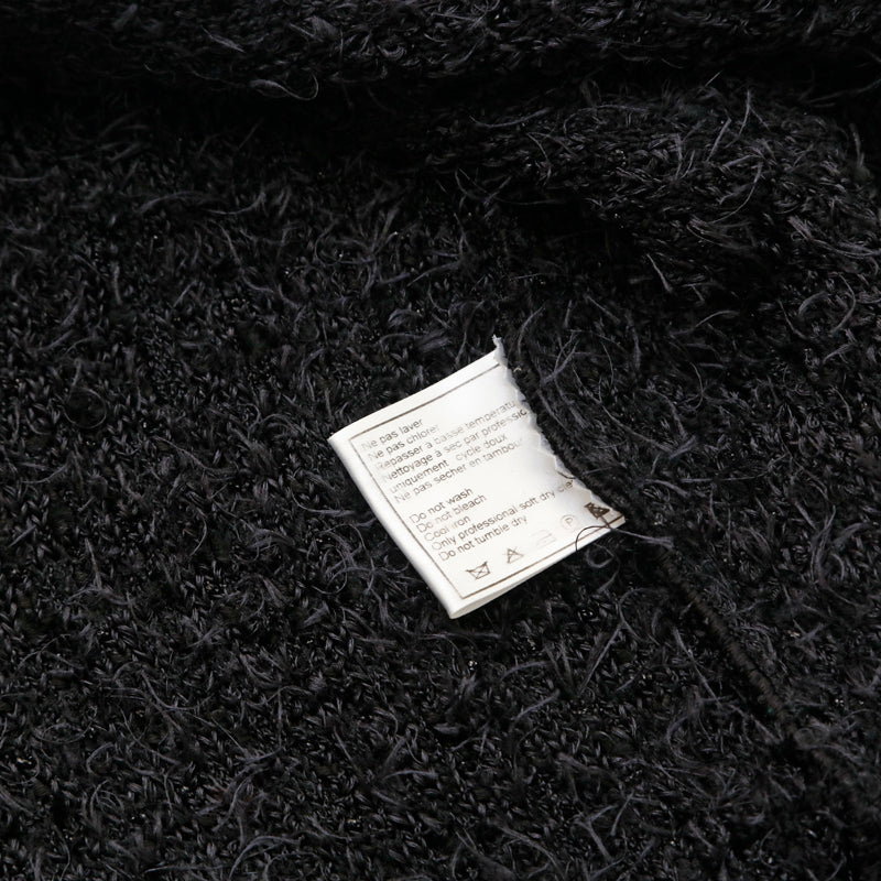 シャネル CHANEL ラメ ニット ツイード 半袖 トップス カーディガン