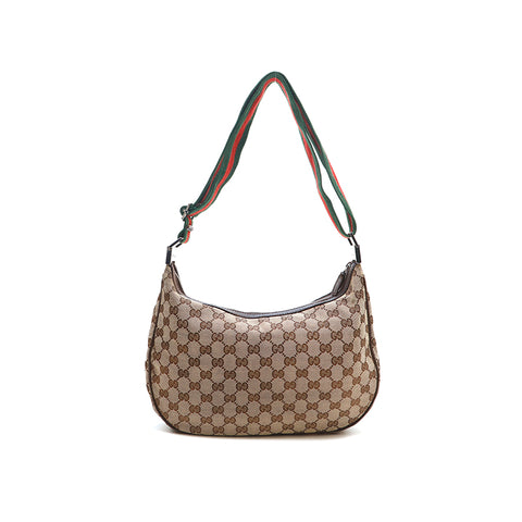 グッチ GUCCI GGキャンバス シェリーライン ショルダーバッグ ベージュ P14956