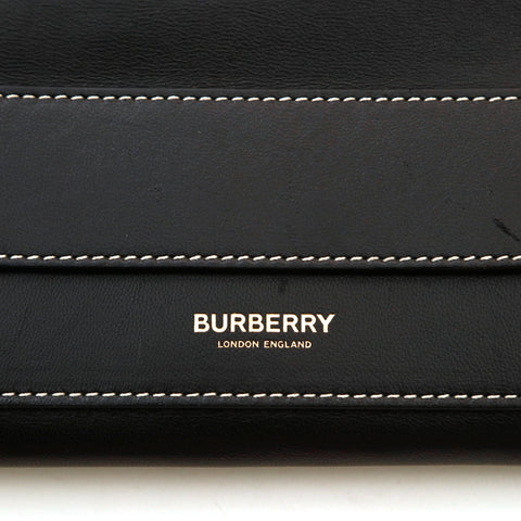 バーバリー BURBERRY ミニ ハンド ショルダーバッグ レザー ブラック P14962