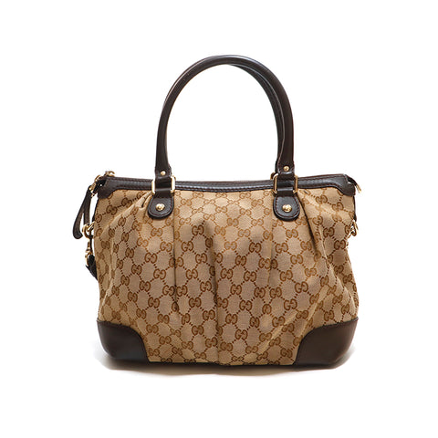 グッチ GUCCI GGキャンバス スーキー ハンドバッグ ベージュ P15038