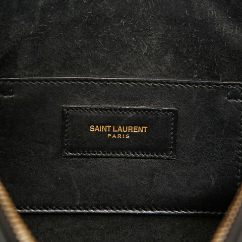 サンローランパリ SAINT LAURENT PARIS レザー 2WAY ミニハンド ショルダーバッグ ブラック P15053