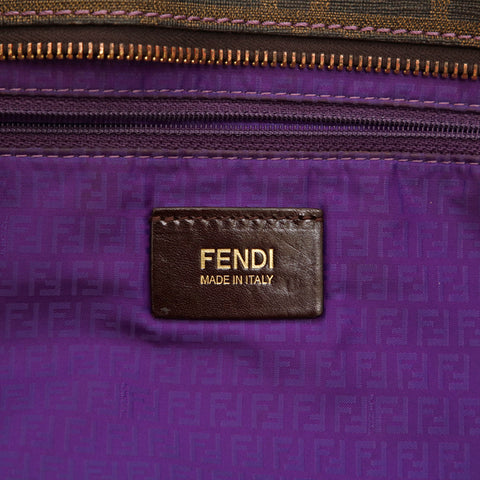 フェンディ FENDI ズッカ ショルダー トートバッグ ブラウン P15056