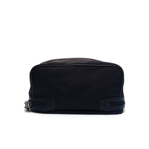 Prada Tesute Clutch Second Bag Nylon Black P15081