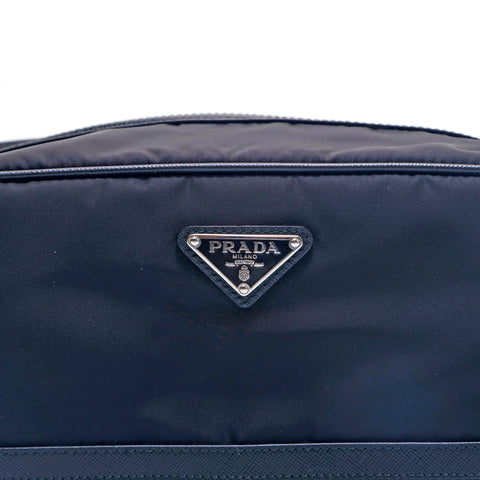 Prada Tesute Clutch Second Bag Nylon Black P15081