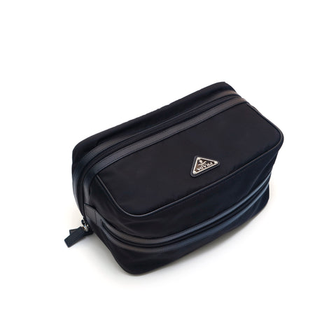 Prada Tesute Clutch zweiter Tasche Nylon Black P15081