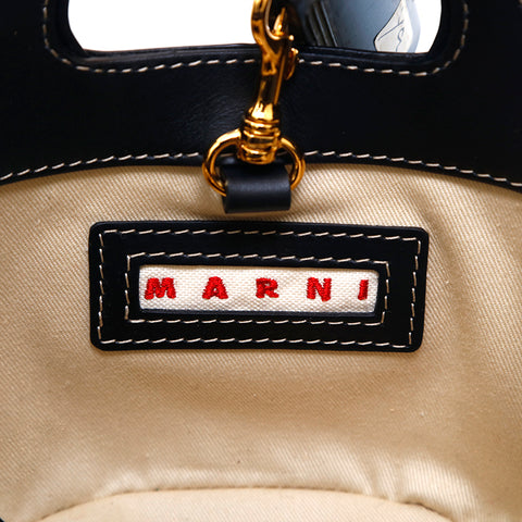 MARNI マルニ ロゴ ショルダーバッグ レザー ブラック P15099