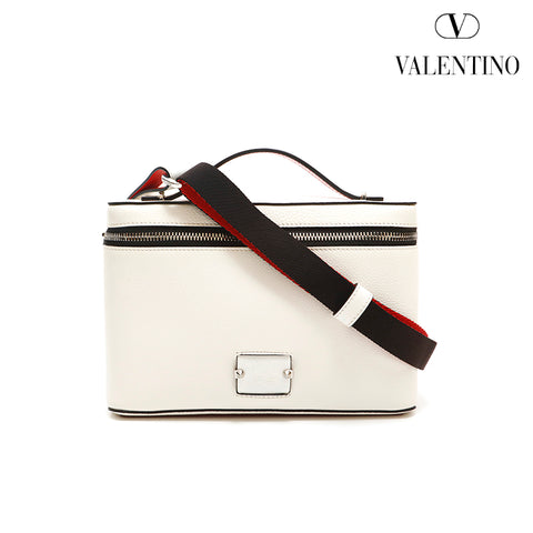 ヴァレンティノ VALENTINO スタッズ ショルダーバッグ レザー ホワイト P15108