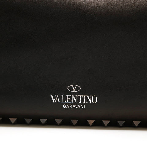 ヴァレンティノ VALENTINO スタッズ 2way ハンド ショルダーバッグ レザー ブラック P15112