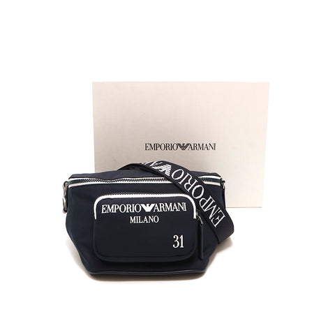 アルマーニ emporio-armani ナイロン ボディバッグ ネイビー P15159