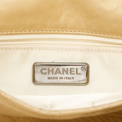 シャネル CHANEL ターンロック チェーン ショルダーバッグ ベージュ P15194