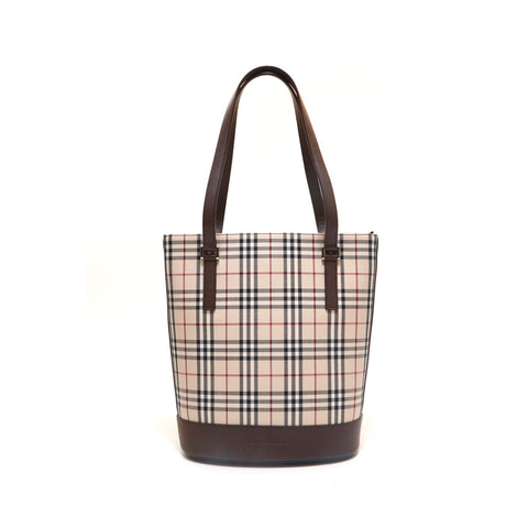 バーバリー BURBERRY ノバチェック ショルダー トートバッグ ベージュ P15232