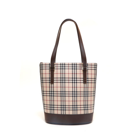 バーバリー BURBERRY ノバチェック ショルダー トートバッグ ベージュ P15232