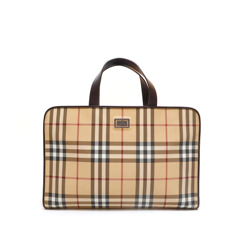 バーバリー BURBERRY ノバチェック ビジネスバッグ ハンドバッグ