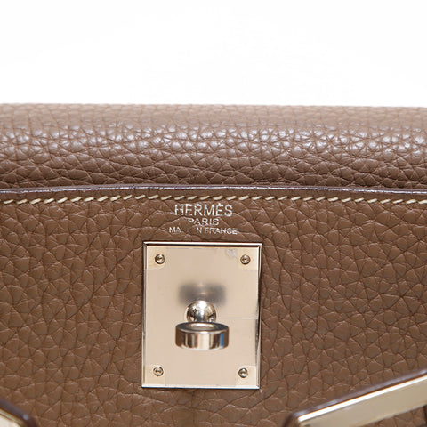 エルメス HERMES ケリー28 P金具 ハンドバッグ □J刻印 2006年 トリヨンクレマンス エタン P15252