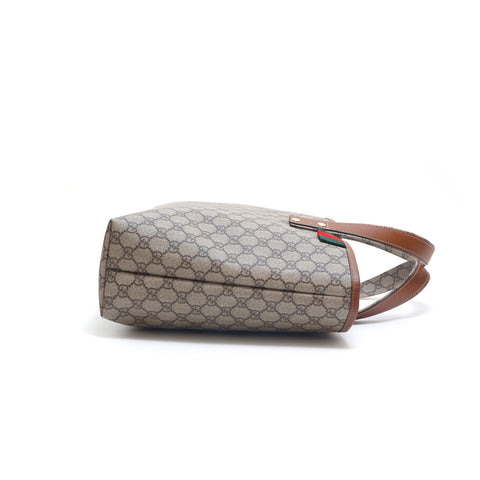 グッチ GUCCI GGキャンバス シェリーライン トートバッグ ブラウン P15264