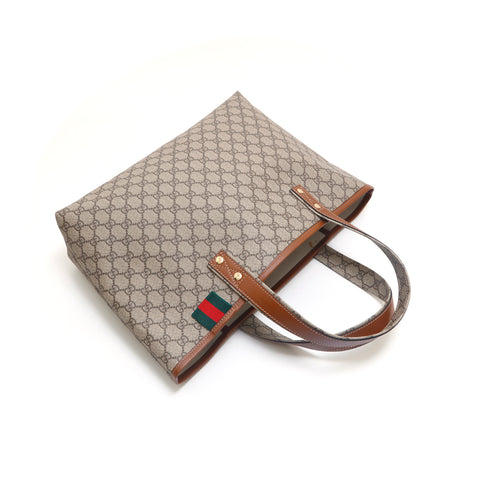 グッチ GUCCI GGキャンバス シェリーライン トートバッグ ブラウン P15264