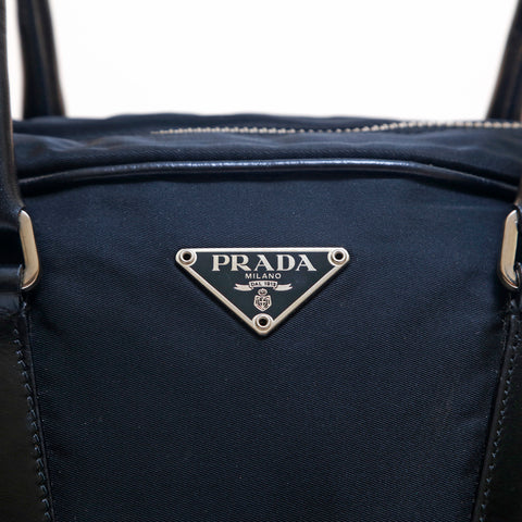 プラダ PRADA 三角ロゴ ナイロン ハンドバッグ ブラック P15269