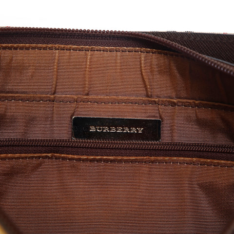 バーバリー BURBERRY チェック ワン ショルダーバッグ ブラウン P15291