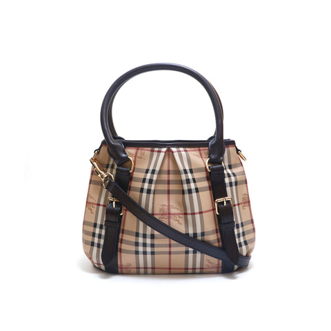 バーバリー BURBERRY チェック 2WAY 斜め掛け ハンドバッグ ブラウン P15292