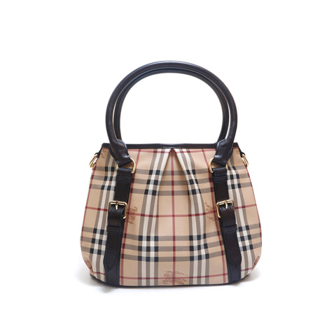 バーバリー BURBERRY チェック 2WAY 斜め掛け ハンドバッグ ブラウン P15292