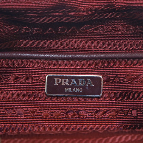 プラダ PRADA ロゴ サフィアーノ ナイロン キルディング 2WAY ミニ