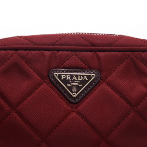 プラダ PRADA ロゴ サフィアーノ ナイロン キルディング 2WAY ミニ