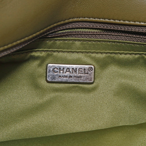 シャネル CHANEL ココキューバ スパンコール ショルダーバッグ カーキ P15328