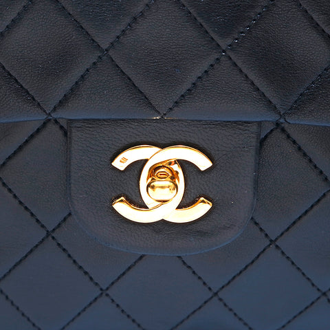 シャネル CHANEL マトラッセ ダブルフラップ チェーン ショルダーバッグ ブラック P15332