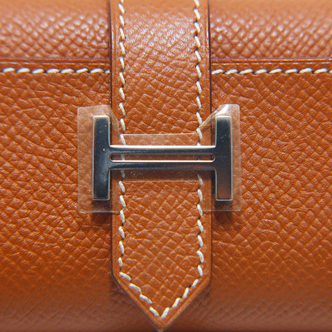 エルメス HERMES ベアン P金具 4連 キーケース □M刻印 2009年 ヴォーエプソン ゴールド P15374